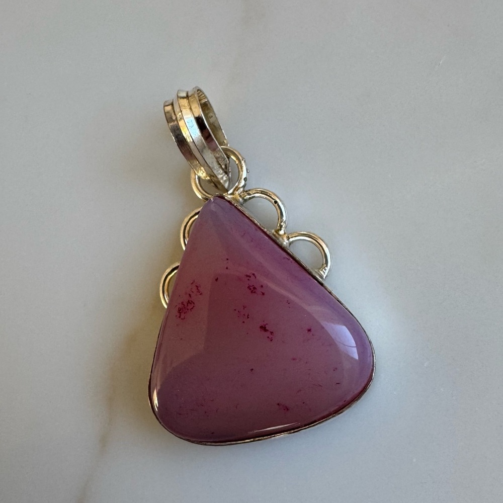 NWOT Sundance Sunset Stone Pendant, Botswana Agate, Sterling Silver - Picture 4 of 6
